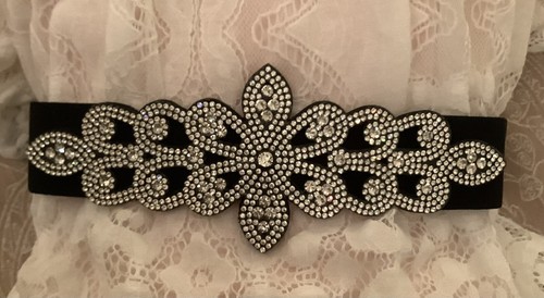 Narrow black elastic - 30”,