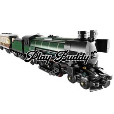 Emerald Classic Night Train Steam Train Building Blocks Set Large-Scale Gift Toy