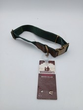 Wainwright's Green Woven Dog Collar Leather Trim Large 51-71cm