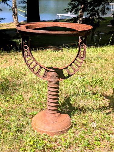 Antique water tank stand - tank,