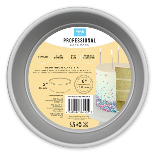 Pme round cake tin - round, 6"