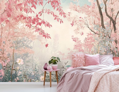 Pink forest wallpaper - , 312x219