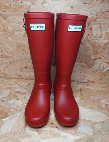 Red hunter wellies wellington - red,