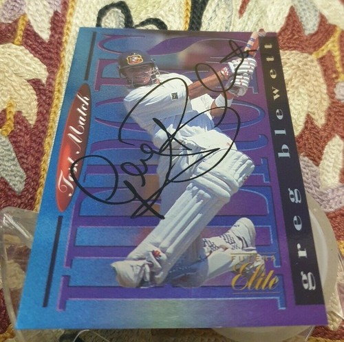 Greg blewett signed futera - greg,