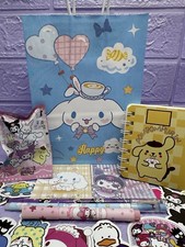 SANRIO Notebook Stationary Hello Kitty Gift Bag Blind Rubber Highlighter Sticker