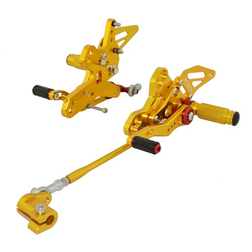 Gold adjustable rearset - adjustable,