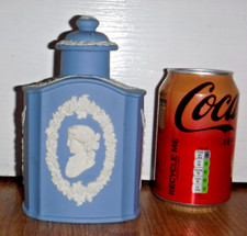 Wedgwood Jasper Ware Pale Blue Tea Caddy Flask ~ Rare