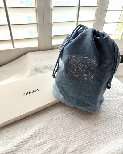 Chanel denim drawstring - chanel,