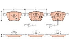 FRONT BRAKE PAD SET DISC BRAKE