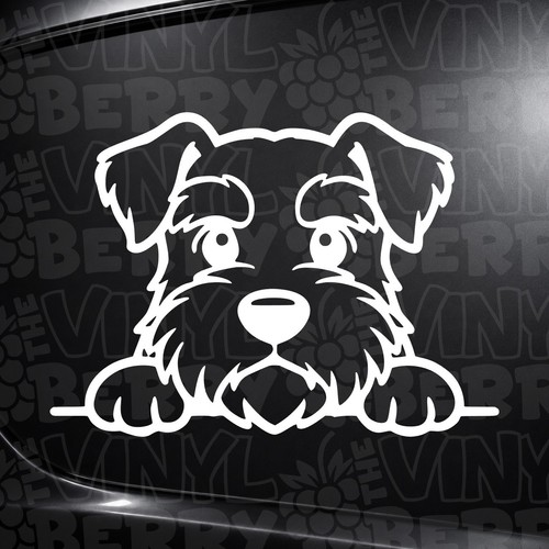 Schnauzer dog vinyl sticker - vinyl,