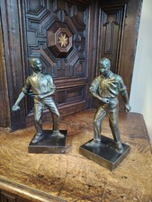 Antique Pair Of Tennis Figures