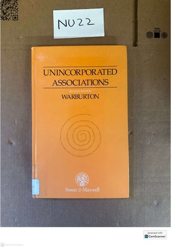Unincorporated associations - unincorporated,