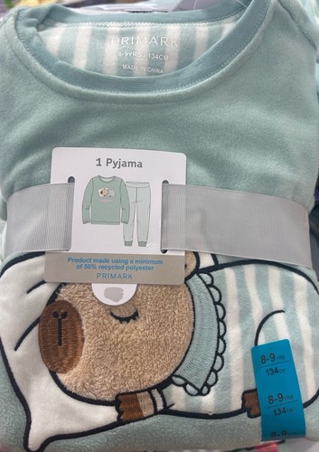 Capybara fleece pyjama set - capybara,