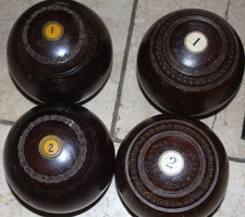 4 x Taylor Rolph  Lawn Bowls