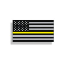 Yellow Line American Flag
