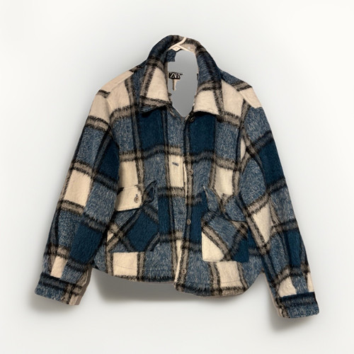 Zara women plaid shacket - zara,