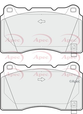 Apec pad1391 front rear brake - rear,