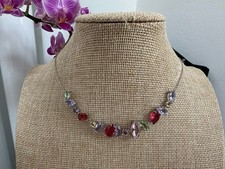 Swarovski Gema necklaceMixed cuts, Multicoloured, Rhodium plated