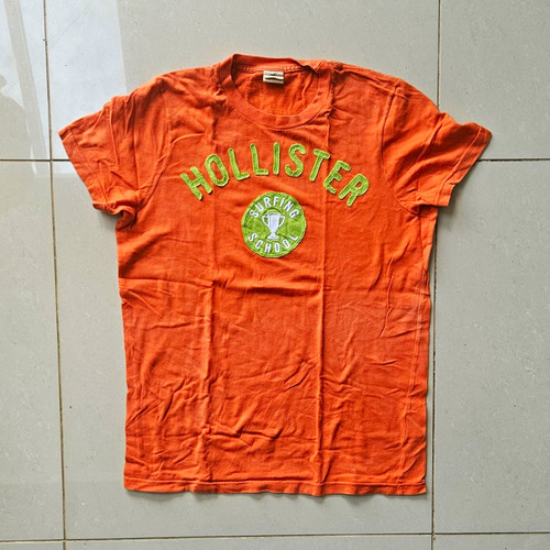 Hollister orange graphic logo - orange,