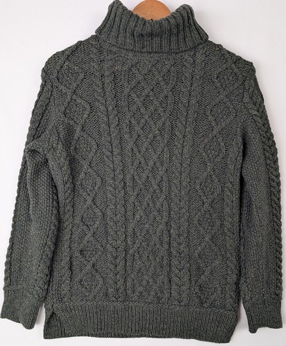 Aran mor jumper - mor, womens