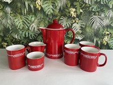 Nescafe Vintage Red Coffee Pot