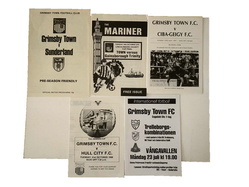 Grimsby town prgrammes - grimsby,