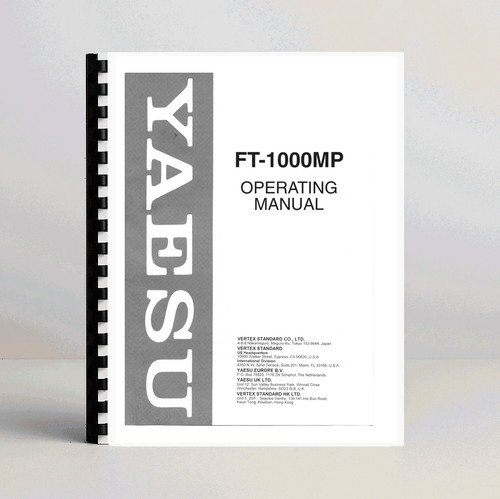 Yaesu 1000mp instruction - yaesu, ft-1000mp