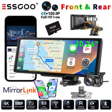 ESSGOO 10.26" 4K+1080P Dash