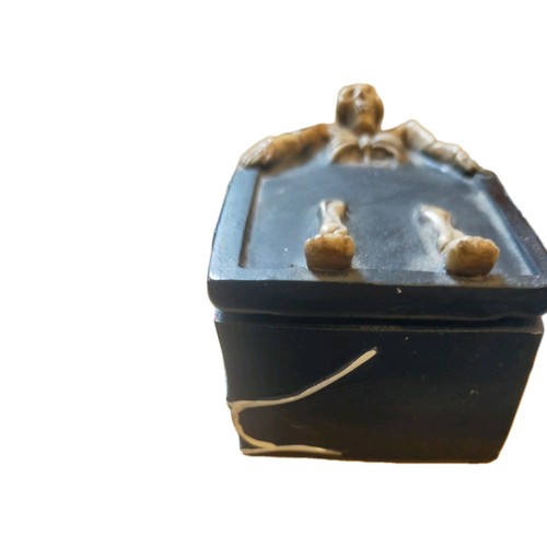 Skull coffin trinkets box - trinkets,