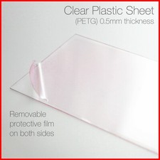 Model Making Dolls House Window Glazing 0.5mm Clear Thin Sheet Plastic Acetate