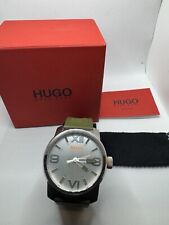 Hugo Boss Mens Wrist Watch Olive Strap 223.1.14.2631 Boss Orange