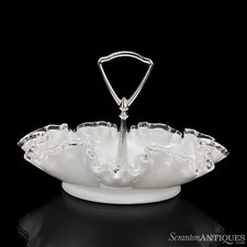Vintage Fenton Silver Crest