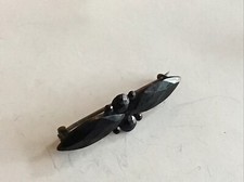 Victorian French Jet Brooch~