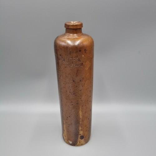 Vintage earthenware gin bottle - vintage,