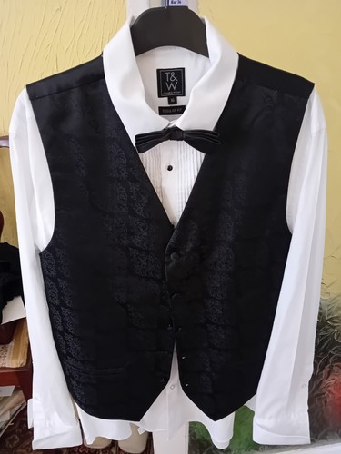 Shirt waist coat and bow - waist,