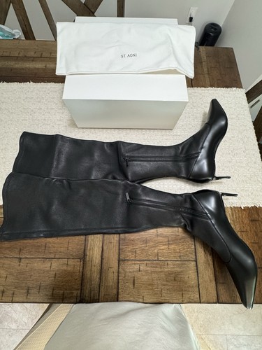 Agni sock high boot black - st.,