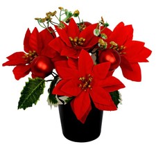 Christmas Grave Flower Pot