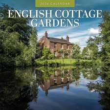 English Cottage Gardens 2026 Square Wall Calendar