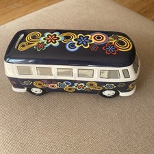 Volkswagen VW T1 Bus Splitty - Ceramic Money Box Flower Power Christmas Gift