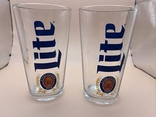 MILLER LITE Pint Glass Beer