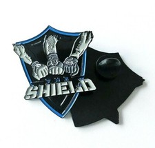 WWE WWF AEW The Shield Hasbro Wrestling Enamel Pin Badge, Free Postage UK