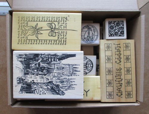 Job lot rubber stamps - 18,