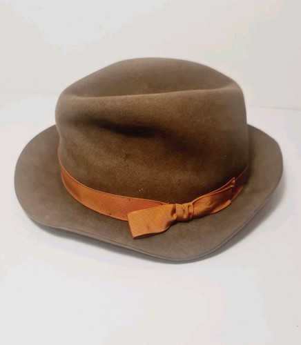 Vintage brown orange wool - brown,