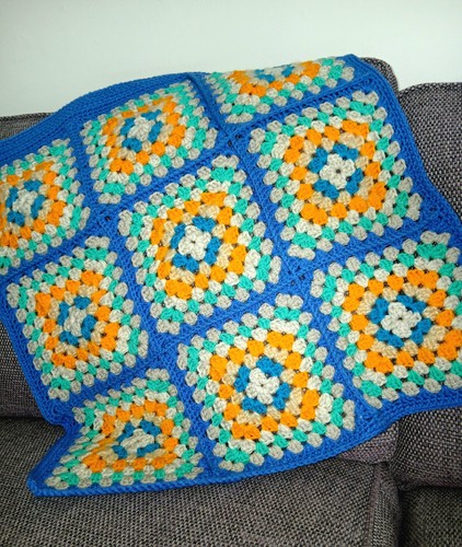 Handmade crochet baby blanket - handmade,