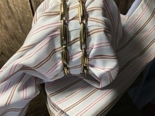 Vintage Regnum Sleeve Holder Shirt Garter Gold Tone Metal Stretch Armbands