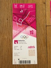 TICKET 2012 Olympics BADMINTON