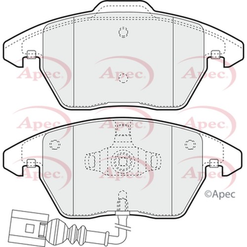 Brake pads set - audi, 8p