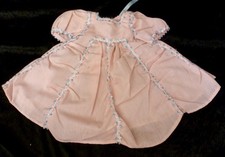 DRESS FOR ANTIQUE DOLL, DOLL CLOTHING, VINTAGE DOLL'S DRESS