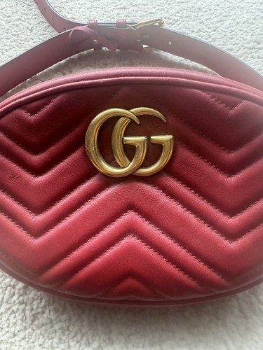 Gucci marmont matelasse red - gucci,