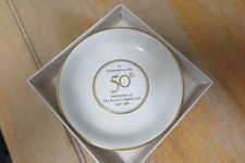 POOLE POTTERY - VERY UNUSUAL RYVITA COMPANY 50th ANNIVERSARY PIN DISH - BOXED